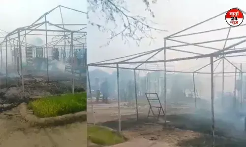 प्रयागराज महाकुंभ में फिर आग का कहर: जूना अखाड़े के शिविर में लगी आग, 15 टेंट जलकर राख प्रयागराज महाकुंभ में फिर आग का कहर: जूना अखाड़े के शिविर में लगी आग, 15 टेंट जलकर राख