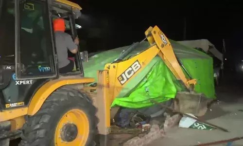 शंभू बॉर्डर पर चला बुल्डोजर, कई किसान नेता हिरासत में