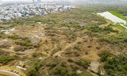 ज़मीन विवाद को लेकर हाई कोर्ट पहुंची तेलंगाना सरकार, कहा – जानबूझकर फैलाई जा रही गलत जानकारी
