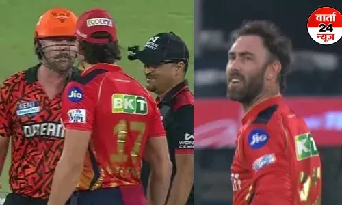 IPL 2025: मैदान पर भिड़े ग्लेन मैक्सवेल और ट्रेविस हेड, स्टोइनिस से भी हुई बहस, देखें वायरल वीडियो IPL 2025: मैदान पर भिड़े ग्लेन मैक्सवेल और ट्रेविस हेड, स्टोइनिस से भी हुई बहस, देखें वायरल वीडियो