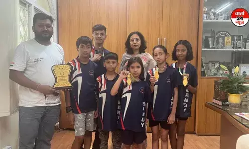 विशाखापट्टनम में आयोजित 7वां नेशनल बैंडी फेडरेशन कप 2025 में सन वैली के छात्रों ने लहराया परचम