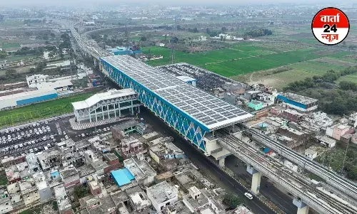मेरठ साउथ नमो भारत स्टेशन पर रूफटॉप सोलर पॉवर प्लांट स्थापित मेरठ साउथ नमो भारत स्टेशन पर रूफटॉप सोलर पॉवर प्लांट स्थापित