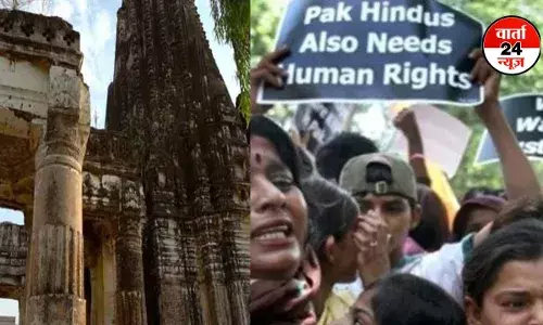 पाकिस्तान के सिंध में शिव मंदिर की 6 एकड़ जमीन पर जबरन कब्जा, हिन्दुओं ने किया जोरदार प्रदर्शन, जानें क्या उठाई मांग पाकिस्तान के सिंध में शिव मंदिर की 6 एकड़ जमीन पर जबरन कब्जा, हिन्दुओं ने किया जोरदार प्रदर्शन, जानें क्या उठाई मांग
