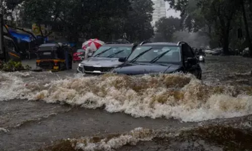 भारी बारिश से मुंबई की स्पीड पर लगा ब्रेक! कई लोकल ट्रेनें प्रभावित, जलभराव के चलते लगे जाम से लोग परेशान भारी बारिश से मुंबई की स्पीड पर लगा ब्रेक! कई लोकल ट्रेनें प्रभावित, जलभराव के चलते लगे जाम से लोग परेशान