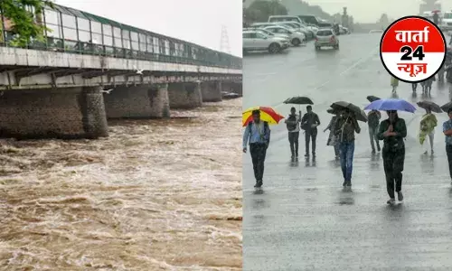 यमुना नदी में जलस्तर बढ़ने के कारण पुराना लोहे का पुल हुआ बंद, जाम से DELHI-NCR के लोग परेशान, जानें इस सप्ताह का WEATHER UPDATE यमुना नदी में जलस्तर बढ़ने के कारण पुराना लोहे का पुल हुआ बंद, जाम से DELHI-NCR के लोग परेशान, जानें इस सप्ताह का WEATHER UPDATE