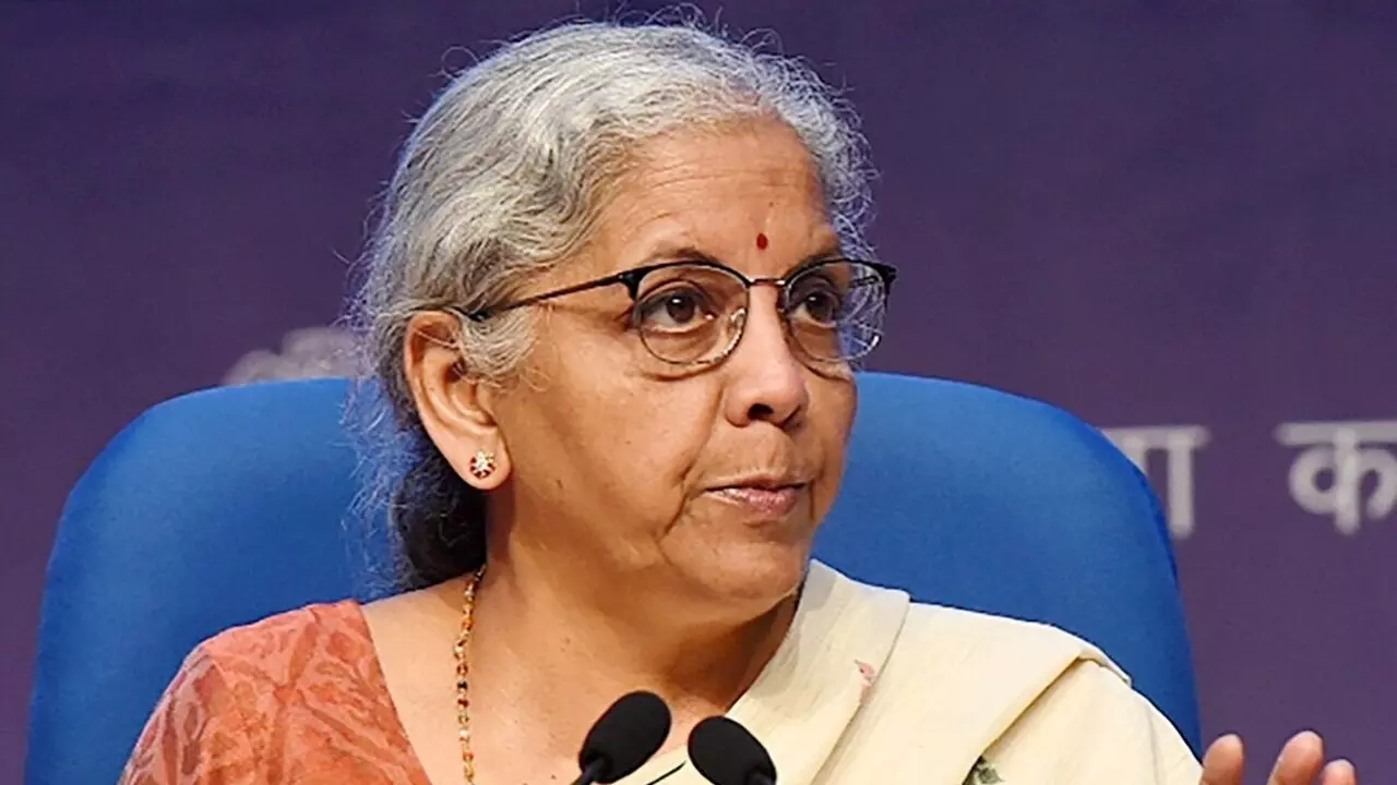 जीएसटी दरों में कटौती से नहीं गिरेगा राजस्व, 48,000 करोड़ की कमी खपत बढ़ोतरी से होगी पूरी: वित्त मंत्री निर्मला सीतारमण जीएसटी दरों में कटौती से नहीं गिरेगा राजस्व, 48,000 करोड़ की कमी खपत बढ़ोतरी से होगी पूरी: वित्त मंत्री निर्मला सीतारमण