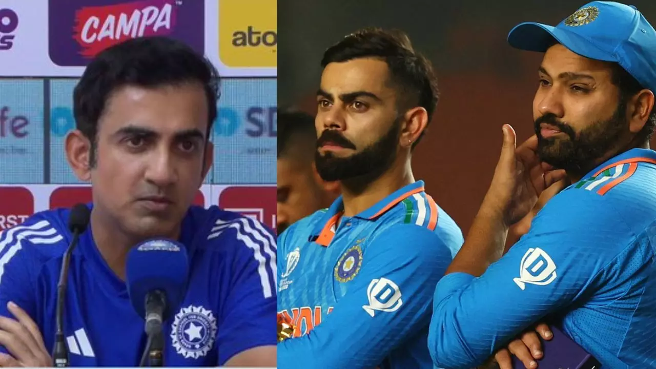 रोहित-विराट के 2027 के वर्ल्ड कप खेलने पर गौतम गंभीर ने दिया बड़ा बयान! हर्षित राणा के आलोचकों पर भी फूटा गुस्सा, कहा-पिता कोई पूर्व चेयरमैन नहीं रोहित-विराट के 2027 के वर्ल्ड कप खेलने पर गौतम गंभीर ने दिया बड़ा बयान! हर्षित राणा के आलोचकों पर भी फूटा गुस्सा, कहा-पिता कोई पूर्व चेयरमैन नहीं