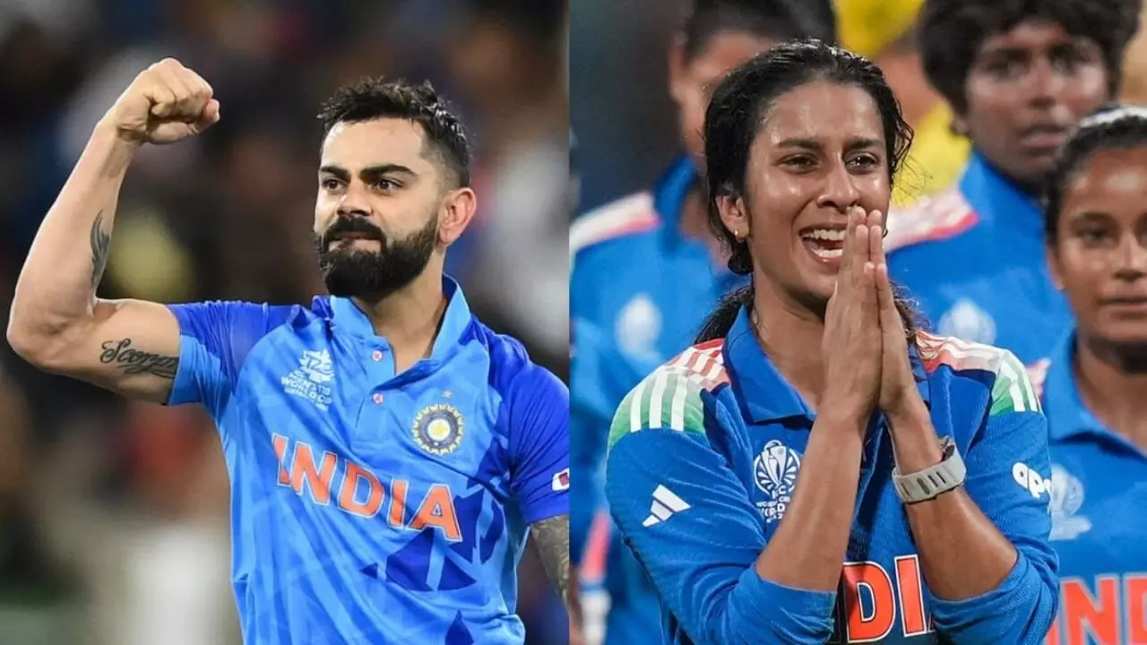 भारत की शानदार जीत पर विराट कोहली ने जाहिर की खुशी! जेमिमा की जमकर की तारीफ भारत की शानदार जीत पर विराट कोहली ने जाहिर की खुशी! जेमिमा की जमकर की तारीफ