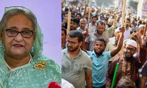 शेख हसीना को मौत की सजा पर भड़क रही आग! बमबारी में 2 लोगों की मौत... शेख हसीना को मौत की सजा पर भड़क रही आग! बमबारी में 2 लोगों की मौत...