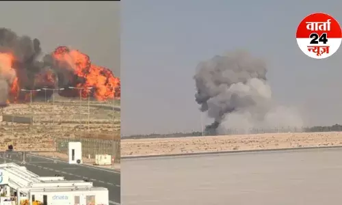 बड़ी खबर: दुबई एयर शो के दौरान बड़ा हादसा, भारतीय HAL तेजस हुआ क्रैश, पायलट की मौत