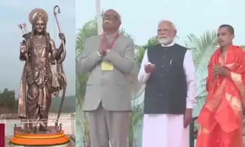 पीएम मोदी ने भगवान राम की 77 फुट ऊंची प्रतिमा का किया अनावरण