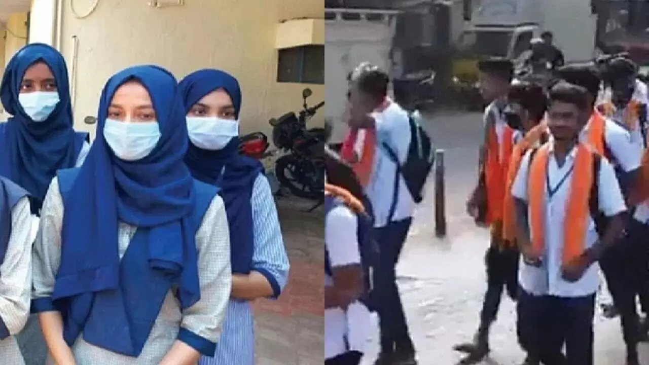 कर्नाटक में फिर भड़का हिजाब बनाम भगवा शॉल विवाद, कॉलेज ड्रेस कोड को लेकर तनाव