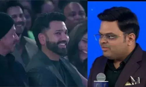 भारत का कप्तान जय शाह ने रोहित शर्मा से ऐसा क्यों कहा? पत्नी रीतिका और SRK भी हंसने लगे, जानें क्या भारत का कप्तान जय शाह ने रोहित शर्मा से ऐसा क्यों कहा? पत्नी रीतिका और SRK भी हंसने लगे, जानें क्या