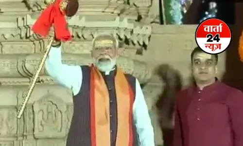 सोमनाथ स्वाभिमान पर्व में शामिल होने पहुंचे पीएम मोदी! ड्रोन शो के भी साक्षी बने सोमनाथ स्वाभिमान पर्व में शामिल होने पहुंचे पीएम मोदी! ड्रोन शो के भी साक्षी बने