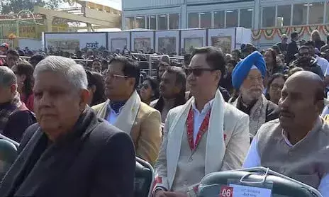 कर्तव्य पथ पर दिखे पूर्व उपराष्ट्रपति जगदीप धनखड़, इस्तीफे के बाद पहली बार सार्वजनिक जगह पर आए नजर