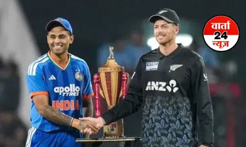 IND vs NZ 4th T20: न्यूजीलैंड के खिलाफ चौथे मुकाबले में टीम इंडिया के बल्लेबाजों का नहीं चला जादू! भारत की 50 रनों से करारी हार IND vs NZ 4th T20: न्यूजीलैंड के खिलाफ चौथे मुकाबले में टीम इंडिया के बल्लेबाजों का नहीं चला जादू! भारत की 50 रनों से करारी हार