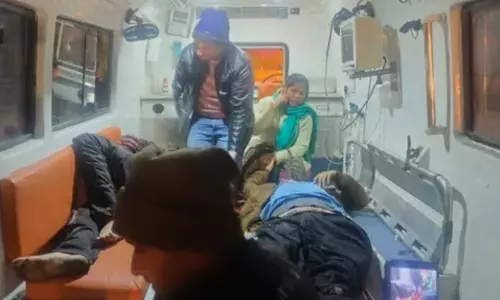 लघुशंका के लिए बस से नीचे उतरे थे यात्री, पीछे से कंटेनर ने कुचला, 6 की मौके पर मौत, नौ घायल