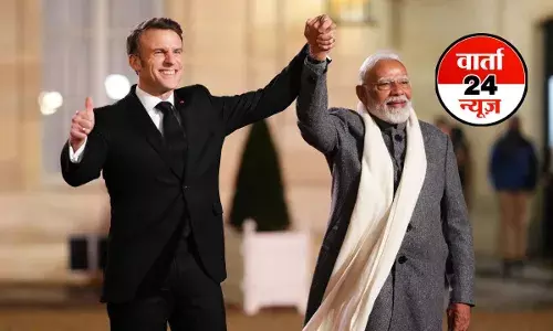 पीएम मोदी ने राष्ट्रपति मैक्रों खास पोस्ट के जरिए किया स्वागत! कहा-जल्द ही मिलते हैं...इस बड़े डील पर लग सकती है मुहर पीएम मोदी ने राष्ट्रपति मैक्रों खास पोस्ट के जरिए किया स्वागत! कहा-जल्द ही मिलते हैं...इस बड़े डील पर लग सकती है मुहर