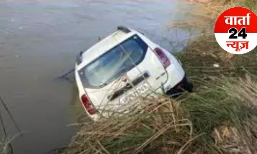 यूपी के औरेया में बड़ा हादसा, नहर में गिरी कार, तीन लोगों की डूबने से मौत... यूपी के औरेया में बड़ा हादसा, नहर में गिरी कार, तीन लोगों की डूबने से मौत...