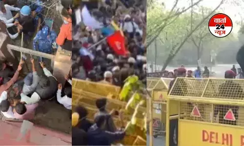 जेएनयू में पुलिस और छात्रों के बीच विरोध मार्च के दौरान हिंसक झड़प, 14 लोगों को हुई गिरफ्तारी