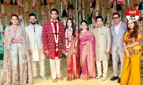 ससुर बने सचिन! अर्जुन तेंदुलकर और सानिया चंडोक ने लिए सात फेरे! कई दिग्गज हस्तियों ने की शिरकत, बहन सारा ने निभाई अहम भूमिका