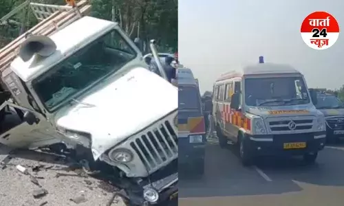 पिकअप-ट्रेलर की भीषण टक्कर: शीतला धाम से दर्शन करके लौटते में हुआ हादसा, 7 की मौत, 18 श्रद्धालु घायल