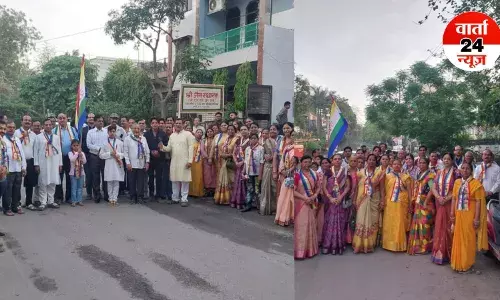 साहिबाबाद में महावीर जयंती के अवसर पर निकाली गई प्रभात फेरी...