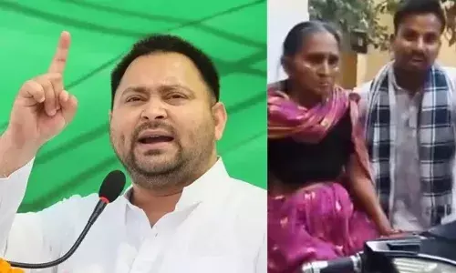 बिहार अमंगल दोष से ग्रसित... तेजस्वी यादव ने बुजुर्ग महिला को स्कूटी से अस्पताल ले जाने पर कसा तंज! जानें मामला